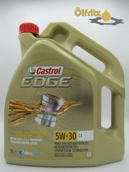 Castrol EDGE C3 5W-30 (ohne BMW LL-04) Titanium Technology Motoröl 5l